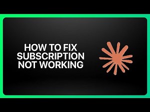 How To Fix Subscription Not Working In Claude 2026! Tutorial