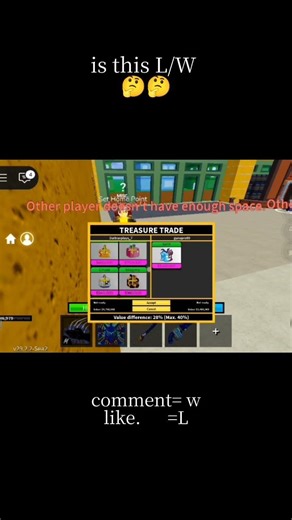 is this L /W # blox fruit #roblox #tradingstrategy