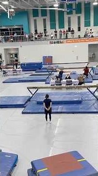 Level 9 Beam Routine 8.875 USAG Lightning City Invite #gymnast #beam #balancebeam #level9 #shorts