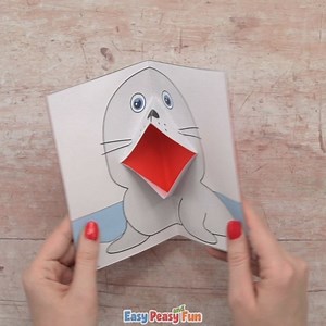 510K views · 8.8K reactions | Seal Pop Up Card https://www.easypeasyandfun.com/seal-pop-up-card-template/ | Easy Peasy and Fun | Facebook