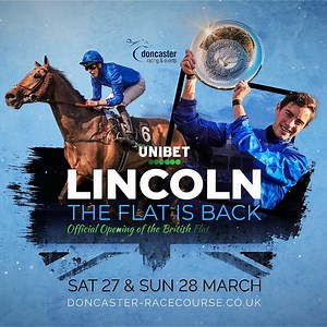 15 reactions | It's arrived! We host the start of the British flat turf season, the Unibet Racing Lincoln raceday, here today, getting underway at 1.25pm  Watch all eight races live on Sky Sports Racing! We also have four races featured live on ITV Racing starting with the Listed Unibet Doncaster Mile Stakes at 2.00pm  Be sure to have a read through our race previews from the experts at Unibet Racing ahead of the action  https://bit.ly/3lDdTUl | Doncaster Racecourse | Facebook