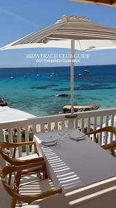 Ibiza Beach Club Guide: Cotton Beach Club Ibiza Set on the cliffs of Cala Tarida, Cotton Beach Club offers panoramic sea views and a chic, all-white design. Known for its Mediterranean menu and cocktails, it’s a favourite for beachside luxury. What to expect: Stylish dining, fresh seafood, and picture-perfect sunset views. How much: €€€ How to get there: Located in Cala Tarida, it’s a 25-minute drive from Ibiza Town or reachable by water taxi from San Antonio. | Ibiza 2026