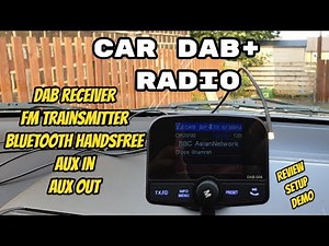 In Car DAB/DAB+ Radio Adapter Review - DAB / FM Transmitter / Mobile Handsfree / MP3 Player / AUX