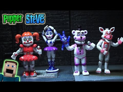 Five Nights at Freddy's FnaF Collectable FUNKO Sister Location SET 4 Vinyl Figures Mini unboxing