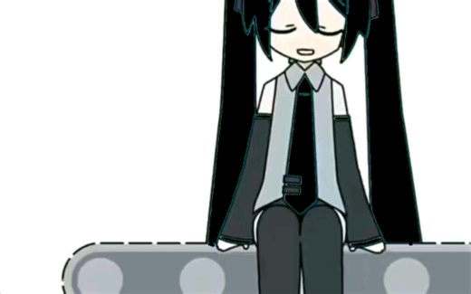 MIKU，但是中国风（黑发）