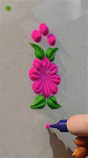 Border Rangoli Designs for Beginners #borderrangoli #rangolidesigns #diwalirangoli #shorts