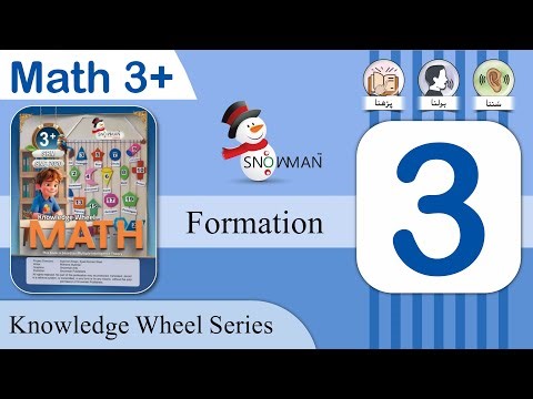 Math 3+ (Knowledge Wheel Series) Number 3 | Formation and Tracing | Math Class Playgroup