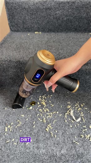 Too many hard-to-clean corners on the stairs? Watch me use a vacuum cleaner! It cleans all the crevices, dust, and debris in one go.#vacuumcleaner #carcleaning #TikTokstoredeals #portablevacuumcleaner #aspiradora