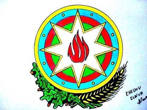 Azerbaycan Respublikasinin Gerbini nece cekmek lazimdir(Ehedov Elnur)Как рисовать герб