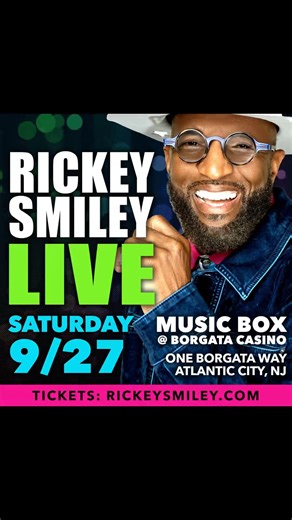 Tickets: RickeySmiley.com | Rickey Smiley