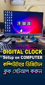 122K views · 2.2K reactions | Digital Clock Time set | Digital Watch Time Set on Computer #fbreels #viralreels #CLOCK #Timeset #digitalwatch #watchoncomputer #computerwatch #computertips #shortcuts #pctips | Lifeline IT Training Institute | Facebook