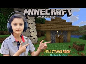 I build Starter House in Minecraft Java Edition
