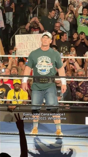 Every John Cena Entrance I saw in 2025!😭 #wwe #shorts