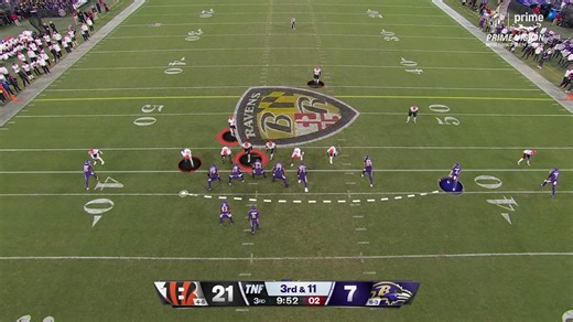 'TNF' Prime Vision tracks Mike Hilton's epic pursuit of Lamar Jackson on 6-yard TFL