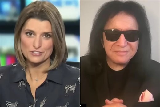 Gene Simmons Appears to Flirt with a News Anchor During Awkward Interview Moment