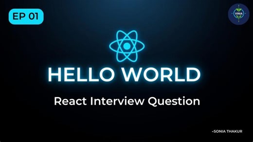 React JS Interview Question #1 🔥 Hello World Component | 30 Days of React JS | TheVinia