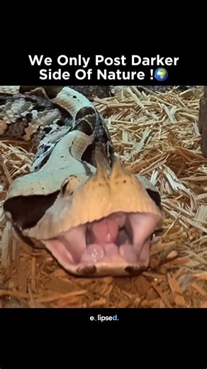 Earth | Nature | Ocean on Instagram: "The Gaboon viper holds the record for having the longest fangs of any venomous snake in the world, measuring up to 2 inches (5 cm) in length. Native to the rainforests and savannas of sub-Saharan Africa, this snake combines its massive fangs with a powerful venom that can cause severe tissue damage. Despite its fearsome features, the Gaboon viper is surprisingly calm and relies on its incredible camouflage to avoid threats. Its bite is rare but extremely dan