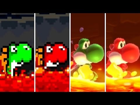 Evolution of Mario Sacrificing Yoshi (1990-2020)