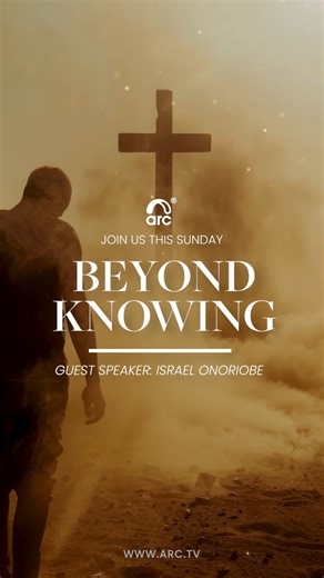 ARC SUNDAY LIVESTREAM 2 November 2025 @ 9am (GMT 2) SERMON: BEYOND KNOWING ~ Guest Speaker: Israel Onoriobe (WVCOM International) "The secret of the Lord is with those who fear Him, and He will show them His covenant." - Psalm 25:14 NKJV Where to Watch: Youtube: youtube.com/@arcministries Facebook Live: facebook.com/arcministries Audio Stream: arc.tv/livestream#audio Info: Whatsapp: ‪ 27 73 245 8856‬ SOW A SEED: Go to arc.tv/give Please Note: We will be taking Communion, so remember to have your