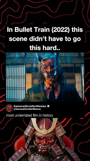 In Bullet Train (2022) this scene didn't have to go this hard