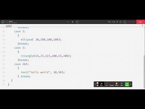 Open Processing - P5js - Switch Case statement