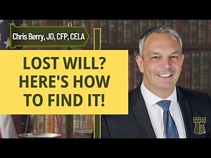 How To Find A Lost Will?