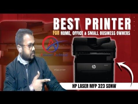 HP Laser MFP 323dnw Printer Unboxing