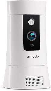 Zmodo 1080P Wireless Camera, WiFi Home Indoor Security Camera, with Pan&Zoom, Motion Tracker, Two-Way Audio, Activity & Sensor Alerts, Night Vision, Smart Hub