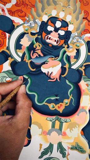 Rooted in the sacred traditions of Tibetan Buddhism, Thangka painting is a spiritual practice as much as it is an art form. Crafted wit patience n devotion… | Tibetanthangkart