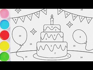 Coloring by Numbers | Fun Learning Colors for Kids | Easy Drawing Activity