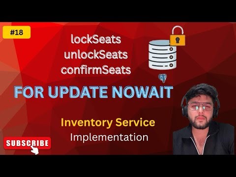 Inventory Service Implementation: lockSeats, unlockSeats, confirmSeats
