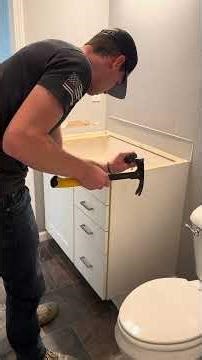 Vanity Top Replacement #shorts #homeimprovement #howto #diy #bathroom #dewalt