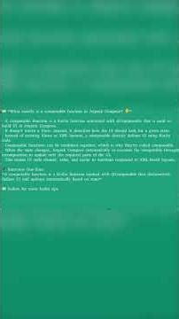 Composable Function Explained 🚀Jetpack Compose in SimpleWords#androidinterview#goviralshorts#shorts