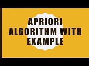 apriori algorithm for association rules explained with exampleeasy