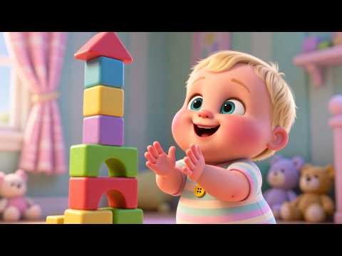 Building Time with Baby Ella 🧱👶 | Colorful Blocks Kids Song | Fun Nursery Rhyme