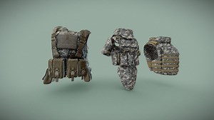 Tactical Body Armor- Pack1 - Download Free 3D model by Neslihan Çakmak (@neslihancakmak)