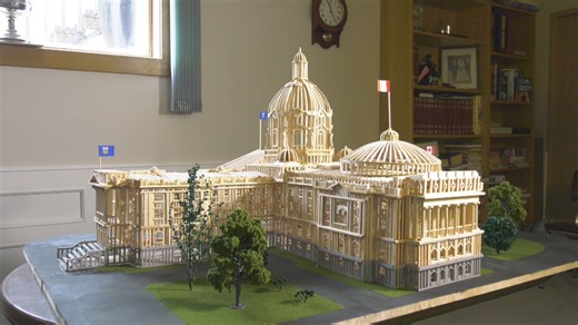 Alberta legislature recreated in matchsticks