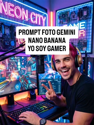 prompt foto gemini nano banana yo soy gamer foto gemini #foto #gemini #nanobanana #ia #inteligenciaartificial