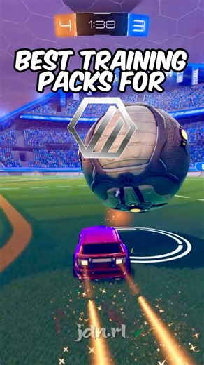 Best training packs for SILVER 🩶 | #rocketleague #tips #rankup #mechanic #code