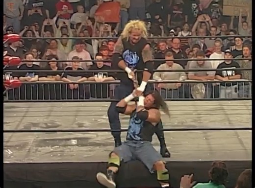 GOOD GAWD me and Raven went to WAR back in 98. This hanging spot looked like I was gonna damn near kill the guy💥💎 The Raven Effect | Diamond Dallas Page
