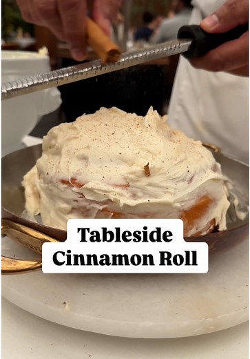 Decadent Tableside Cinnamon Roll Experience at Baltaire