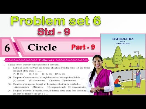 Problem set - 6| 9th Maths 2 Geometry | Circle | Chapter 6 | Part - 9 | #Problemset6