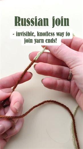 Kasia Guz | Russian Join Tutorial! 🧶 Master the art of the Russian join — a knotless, invisible way of joining yarn ends! 🤩 Do you have a friend who... | Instagram