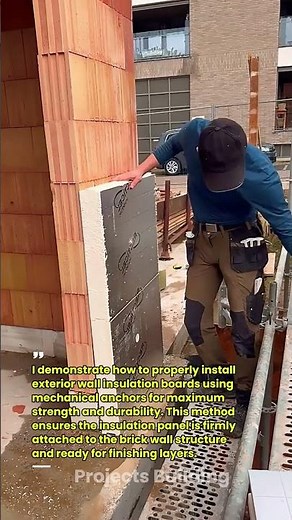 How to Install Exterior Wall Insulation Board | Fast & Strong Anchor Fixing Method