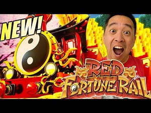 ★NEW SLOT!★ GOOD LUCK BESTOWED!! 🚂 RED FORTUNE RAIL BLOSSOMS Slot Machine (KONAMI GAMING)