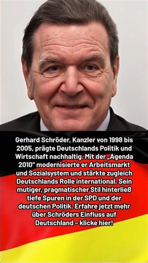 Gerhard Schröder: Germany’s Maverick Chancellor
