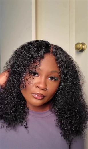 Can yall believe this is an Amazon wig!?😍 i love a good curly wig! The glue i used is K2 Dream House from TikTok shop! Best glue I’ve used so far! #amazonwigs #wiginstalls #wiginfluencer #curlyamazonwig