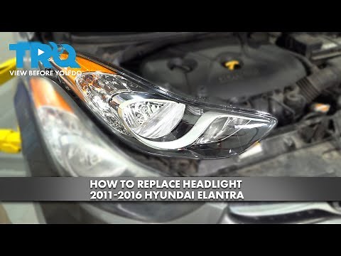 How to Replace Headlight 2011-2016 Hyundai Elantra