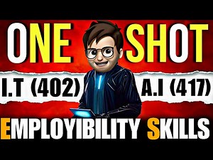 I.T and A.I One Shot class10🔥 / Employibility Skills class10 / Information Technology one shot video