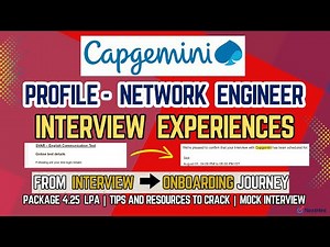 Capgemini Network Engineer Interview Experiences | Technical + HR Questions | Batch (2024 - 2026)